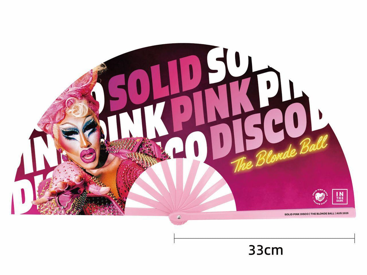 Pink Solid Pink Disco Clack Fans